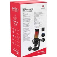 Проводной микрофон HyperX QuadCast S (черный) - Превью изображения №9 — Интернет-магазин ПроЗаказ