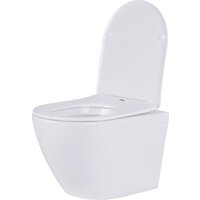 Унитаз подвесной Roxen Antares в комплекте с инсталляцией Asten Readle Zentralmodul AR0601-185CH с кнопкой (хром глянец) - Превью изображения №3 — Интернет-магазин ПроЗаказ