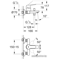Смеситель Grohe BauEdge 23334000 - Превью изображения №2 — Интернет-магазин ПроЗаказ
