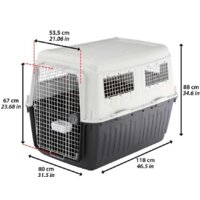 Переноска Ferplast Atlas 80 Professional 73075021 (серый/черный) - Превью изображения №3 — Интернет-магазин ПроЗаказ