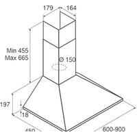 Кухонная вытяжка Jetair Gaia AN/A/60 PRF0112629B - Превью изображения №2 — Интернет-магазин ПроЗаказ
