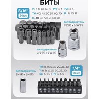 Универсальный набор инструментов KingTul KT-41723-5 (64767) - Превью изображения №8 — Интернет-магазин ПроЗаказ