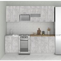 Готовая кухня Mio Tesoro Экстра-лайт 2.2 (ателье светлый/мадрид) - Превью изображения №3 — Интернет-магазин ПроЗаказ