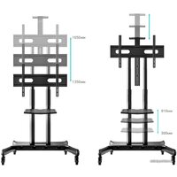 Стойка для телевизора Onkron TS1881 (черный) - Превью изображения №9 — Интернет-магазин ПроЗаказ
