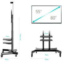 Стойка для телевизора Onkron TS1881 (черный) - Превью изображения №6 — Интернет-магазин ПроЗаказ