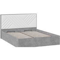 Кровать Трия Хилтон универсальная тип 1 с ПМ 160x200 (ателье светлый/белый) - Превью изображения №2 — Интернет-магазин ПроЗаказ