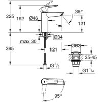 Смеситель Grohe Start M 237462432 - Превью изображения №4 — Интернет-магазин ПроЗаказ
