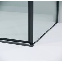 Душевая стенка Grossman Galaxy 80x195 200.K33.01.80.21.00 (черный матовый/стекло прозрачное) - Превью изображения №4 — Интернет-магазин ПроЗаказ