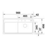 Кухонная мойка Blanco Zenar XL 6 S-F 523902 (правая, антрацит) - Превью изображения №3 — Интернет-магазин ПроЗаказ