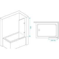 Стеклянная шторка для ванны RGW SC-056-2 300 3511056230-11 - Превью изображения №2 — Интернет-магазин ПроЗаказ