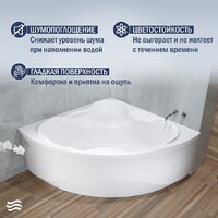 Ванна Lauter Riviera 150x150 21050150 (с каркасом) - Превью изображения №3 — Интернет-магазин ПроЗаказ