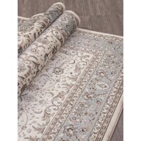 Ковер для жилой комнаты Merinos Valencia Deluxe F014-STAN-CREAM-L.BLUE (2х3) - Превью изображения №2 — Интернет-магазин ПроЗаказ