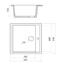 Кухонная мойка Wisent 510-28W (с сифоном GER013) - Превью изображения №6 — Интернет-магазин ПроЗаказ