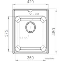 Кухонная мойка GranFest QUARZ Z-17 (песочный) - Превью изображения №3 — Интернет-магазин ПроЗаказ