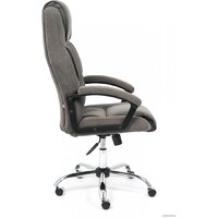 Офисное кресло TetChair Bergamo флок (хром/серый 29) - Превью изображения №3 — Интернет-магазин ПроЗаказ