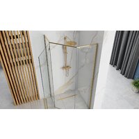 Душевой уголок Rea Diamond 90x90 (золотой/прозрачное стекло) - Превью изображения №3 — Интернет-магазин ПроЗаказ