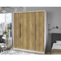 Шкаф распашной Интерлиния Концепт Тренд КТ-Ш4 (белый платинум/дуб вотан) - Превью изображения №5 — Интернет-магазин ПроЗаказ