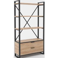 Hype Mebel Стандарт Люкс 50x200 (черный/дуб галифакс натуральный)