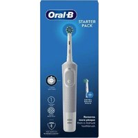 Электрическая зубная щетка Oral-B Vitality D100 Starterkit + 2 насадки (серый) - Превью изображения №2 — Интернет-магазин ПроЗаказ