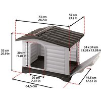 Будка Ferplast Dogvilla 70 87253099 - Превью изображения №9 — Интернет-магазин ПроЗаказ