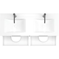  ЗОВ Тумба с умывальником Парма 120 P120LWP0MWMC1B-OL120 (белый матовый) - Превью изображения №2 — Интернет-магазин ПроЗаказ