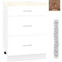 Кортекс-мебель Корнелия Лира НШ60р3ш (белый/мадрид)