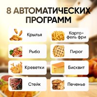 Аэрогриль (аэрофритюрница) Roome AF-ZE7223-A (черный) - Превью изображения №3 — Интернет-магазин ПроЗаказ