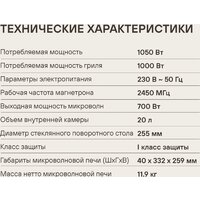 Микроволновая печь Rondell RDE‑MW203 - Превью изображения №15 — Интернет-магазин ПроЗаказ