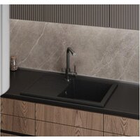 Кухонная мойка Teymi Hanna 75x50 T120113 (черный матовый) - Превью изображения №5 — Интернет-магазин ПроЗаказ
