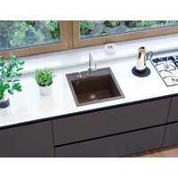 Кухонная мойка Aquasanita Tesa SQT100W (beige 110) - Превью изображения №13 — Интернет-магазин ПроЗаказ