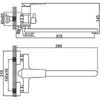 Смеситель Ledeme L2278 - Превью изображения №2 — Интернет-магазин ПроЗаказ