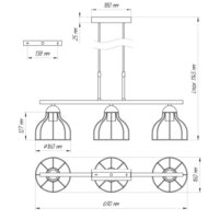 Подвесная люстра Элетех Энди 1005404672 - Превью изображения №4 — Интернет-магазин ПроЗаказ