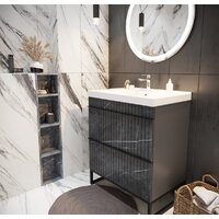  Mixline Тумба под умывальник Окленд 70 551729 (графит мрамор) - Превью изображения №3 — Интернет-магазин ПроЗаказ