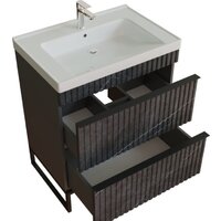  Mixline Тумба под умывальник Окленд 70 551729 (графит мрамор) - Превью изображения №2 — Интернет-магазин ПроЗаказ