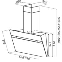 Кухонная вытяжка Jetair Viki BL 60 A PRF0111475B - Превью изображения №2 — Интернет-магазин ПроЗаказ