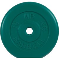 MB Barbell Стандарт 31 мм (1x10 кг, зеленый)