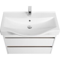  Акватон Тумба под умывальник Нортон 80 1A248901NT010 (белый/дуб эндгр.) - Превью изображения №3 — Интернет-магазин ПроЗаказ