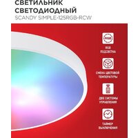 Светильник-тарелка In Home Scandy Simple-125RGB-RCW 4690612062266 - Превью изображения №4 — Интернет-магазин ПроЗаказ