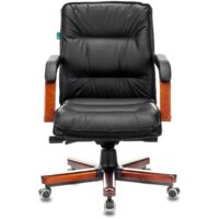 Офисное кресло Бюрократ T-9927WALNUT-LOW (черный) - Превью изображения №2 — Интернет-магазин ПроЗаказ