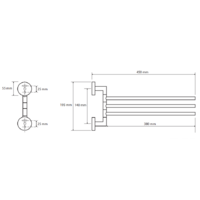 Держатель для полотенца Bemeta Omega 104204112 - Превью изображения №2 — Интернет-магазин ПроЗаказ