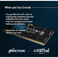 Оперативная память Crucial 32ГБ DDR5 SODIMM 5600 МГц CT32G56C46S5 - Превью изображения №3 — Интернет-магазин ПроЗаказ