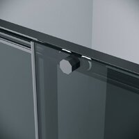 Душевой уголок Grossman Style 100x100x195 120.K33.05.1010.21.10 (черный матовый/стекло тонированное) - Превью изображения №4 — Интернет-магазин ПроЗаказ