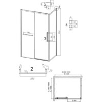 Душевой уголок Grossman Style 100x100x195 120.K33.05.1010.21.10 (черный матовый/стекло тонированное) - Превью изображения №11 — Интернет-магазин ПроЗаказ