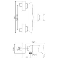 Смеситель Damixa Palace Grand 462000000 - Превью изображения №2 — Интернет-магазин ПроЗаказ