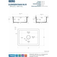 Кухонная мойка Berg Klio BRK22CL - Превью изображения №6 — Интернет-магазин ПроЗаказ