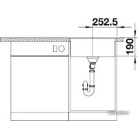 Кухонная мойка Blanco Dalago 5-F (антрацит) [518530] - Превью изображения №4 — Интернет-магазин ПроЗаказ