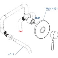 Комплект смесителей Wasserkraft A41513 - Превью изображения №2 — Интернет-магазин ПроЗаказ
