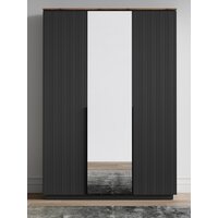 Шкаф распашной Black Red White San Gimignano SZF3D (антрацитовый/дуб нокс) - Превью изображения №4 — Интернет-магазин ПроЗаказ