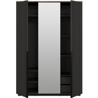 Шкаф распашной Black Red White San Gimignano SZF3D (антрацитовый/дуб нокс) - Превью изображения №3 — Интернет-магазин ПроЗаказ