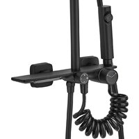 Душевая система  Rea Helix Black REA-P6618 - Превью изображения №4 — Интернет-магазин ПроЗаказ